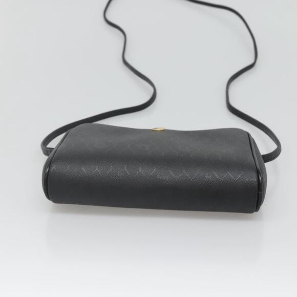 DIOR Honeycomb Canvas Shoulder Bag Pvc Black Gold - Picture 9 of 12